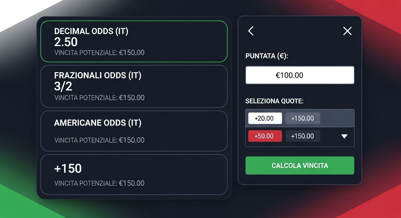 Formati delle quote sportsbook features