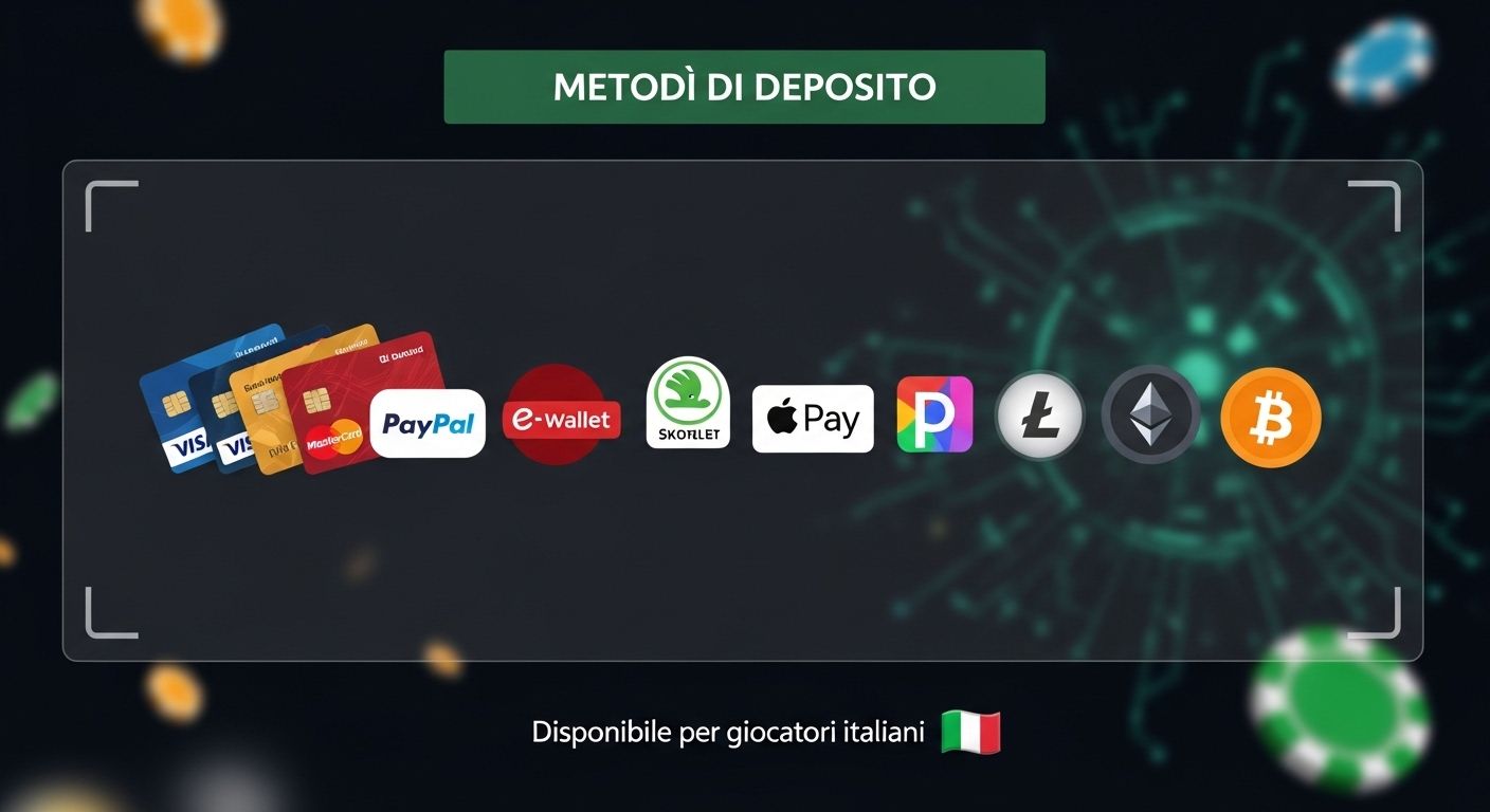 Metodi di deposito disponibili casino deposit
